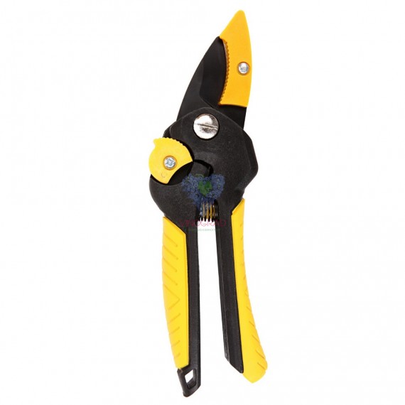 Секатор TITAN Yellow 011 с наковальней