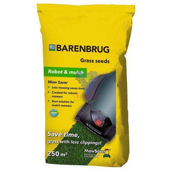 Газонная трава Barenbrug robot and mulch (меньше скашиваний) 5 кг
