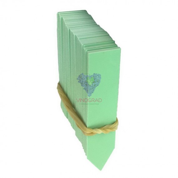 Этикетки-колышки для растений PET-R зелёные 1,6 х 10 см, 100 шт