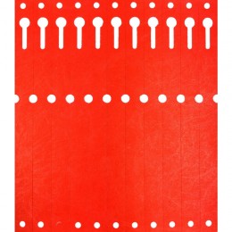 Этикетки-петля для растений Tyvek красные 1,275 х 22 см, 2500 шт