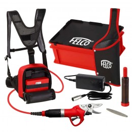 Електричний секатор Felcotronic Felco 802+ з рюкзаком та батареєю