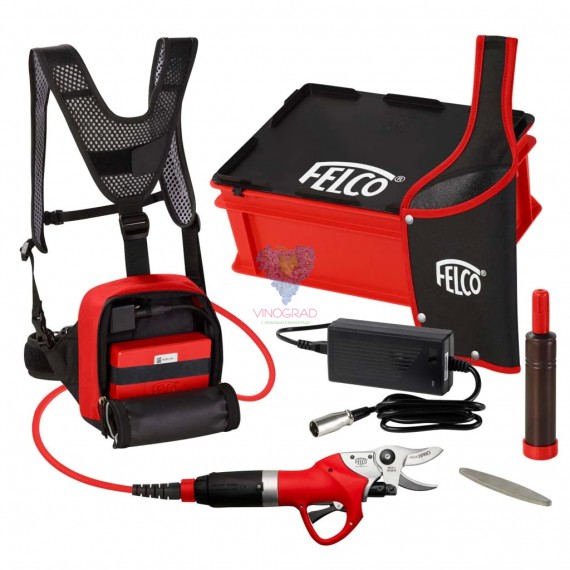 Електричний секатор Felcotronic Felco 802+ з рюкзаком та батареєю