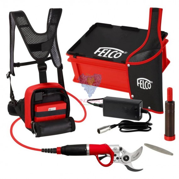 Електричний секатор Felcotronic Felco 822+ з рюкзаком та батареєю