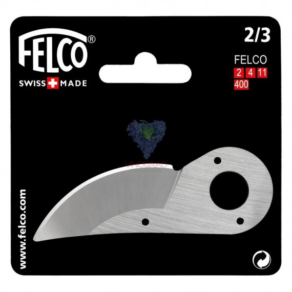 Лезо Felco 2/3 (робоче лезо для секаторів Felco 2, 4, 11, 400)