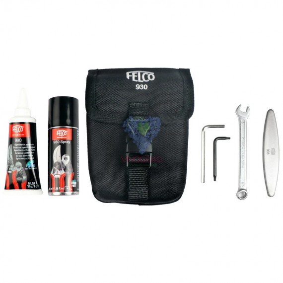 Набор Felco 930 по уходу за инструментом (Felco 903 + Felco 980 + Felco 990 + ключи Felco)