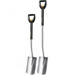 Лопата Fiskars SmartFit 131310 (1000620) штыковая закруглённая с телескопической ручкой