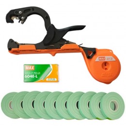 Степлер для підв'язки MAX Tapener HT-R1, скоби MAX 604E-L, стрічка 10 шт