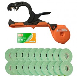 Степлер для підв'язки MAX Tapener HT-R1, скоби MAX 604E-L, стрічка 20 шт