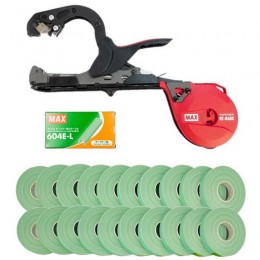 Степлер для підв'язки MAX Tapener HT-R45C(RD), скоби MAX 604E-L, стрічка 20 шт