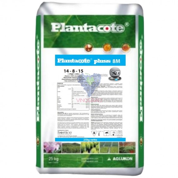 Добриво мінеральне Plantacote Pluss 8 M (14-9-15+2MgO+4S+ME) 25 кг