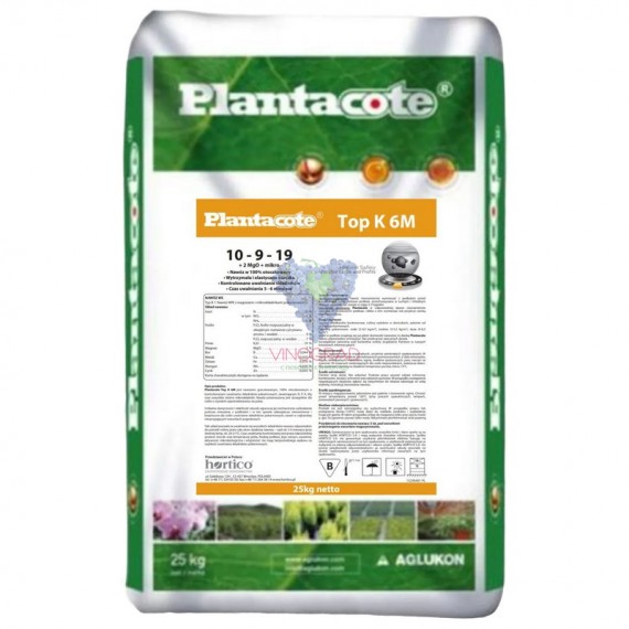 Удобрение минеральное Plantacote Top K 6 М (10-9-19+2MgO+9S+ME) 25 кг