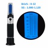 Рефрактометр для вина и пива RSG-32ATC (0-32 % Brix, 1.000-1.120 SG wort) в пластиковом футляре