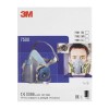Респиратор полумаска 3M 7502 с фильтрами 3M 6059 ABEK1, 3M 5911 P1, 3M 501 (7 в 1)