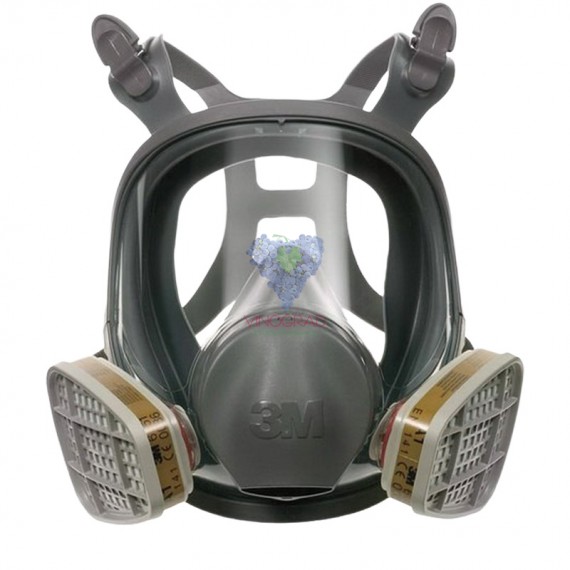 Респиратор полнолицевая маска 3M 6800 с фильтром 3M 6059 ABEK1 (3 в 1)