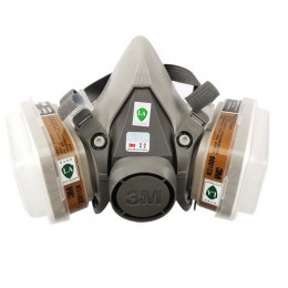 Респиратор полумаска 3M 6200 с фильтрами 3M 6001CN, 3M 2091 P100, 3M 5N11CN N95, 3М 501 (9 в 1)