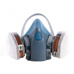 Респиратор полумаска 3M 7502 с фильтрами 3M 6001CN, 3M 2091 P100, 3M 5N11CN, 3М 501 (17 в 1)