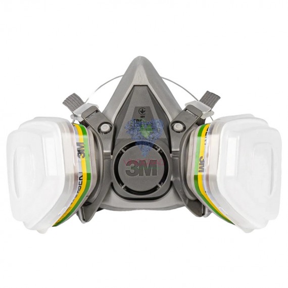 Респиратор полумаска 3M 6200 с фильтрами 3M 6059 ABEK1, 3M 5911 P1, 3M 501 (7 в 1)
