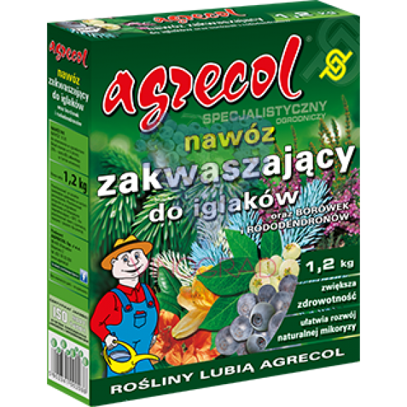 Удобрение минеральное Agrecol для подкисления черники и кислолюбивых растений 1,2 кг